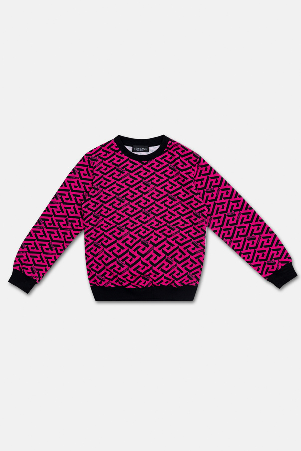 Versace Kids Sweatshirt with La Greca pattern