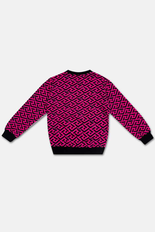Versace Kids Sweatshirt with La Greca pattern