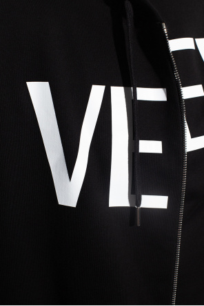 Versace Logo-printed naaddetail hoodie
