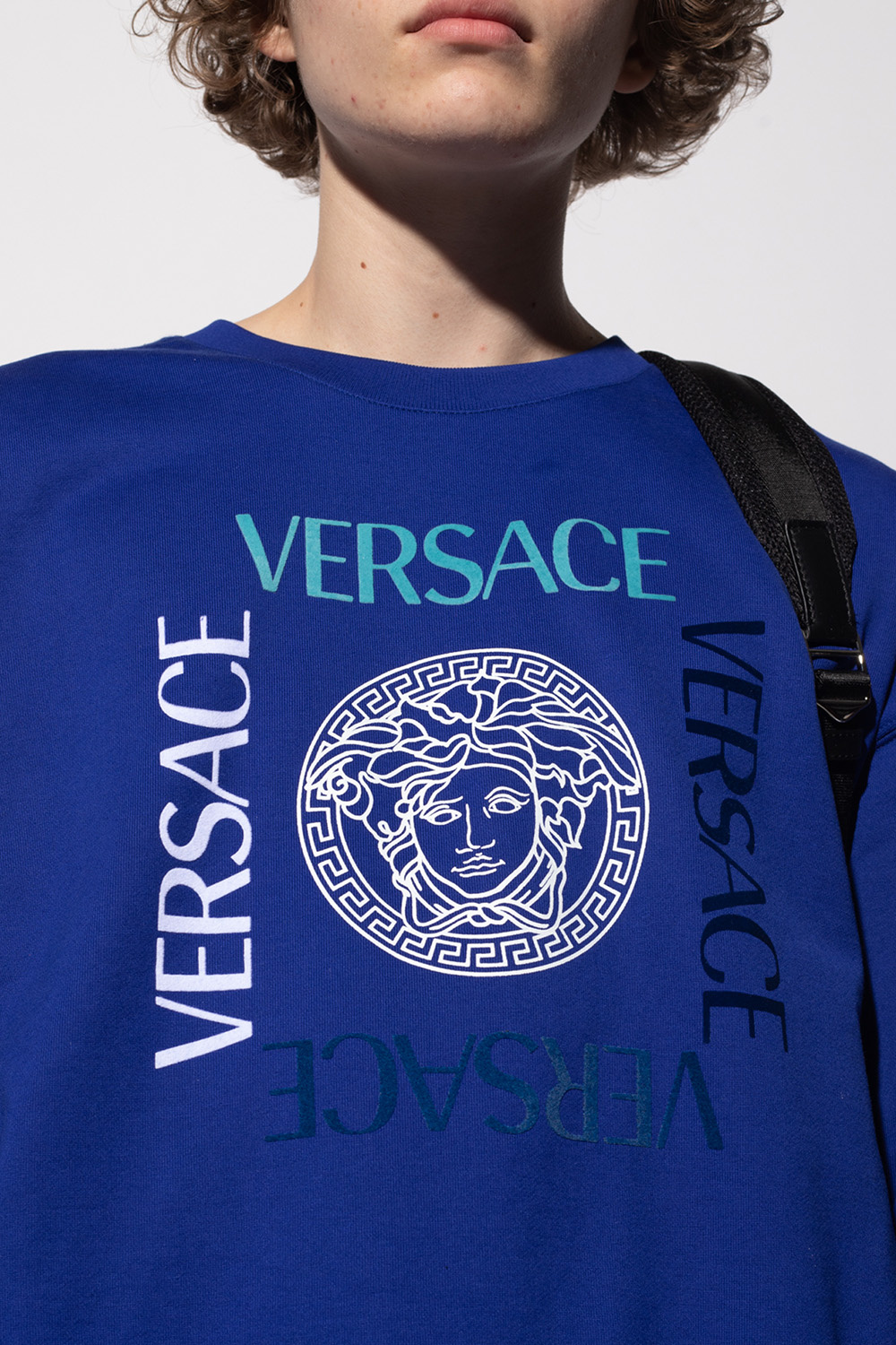 Versace sweatshirt white with logo