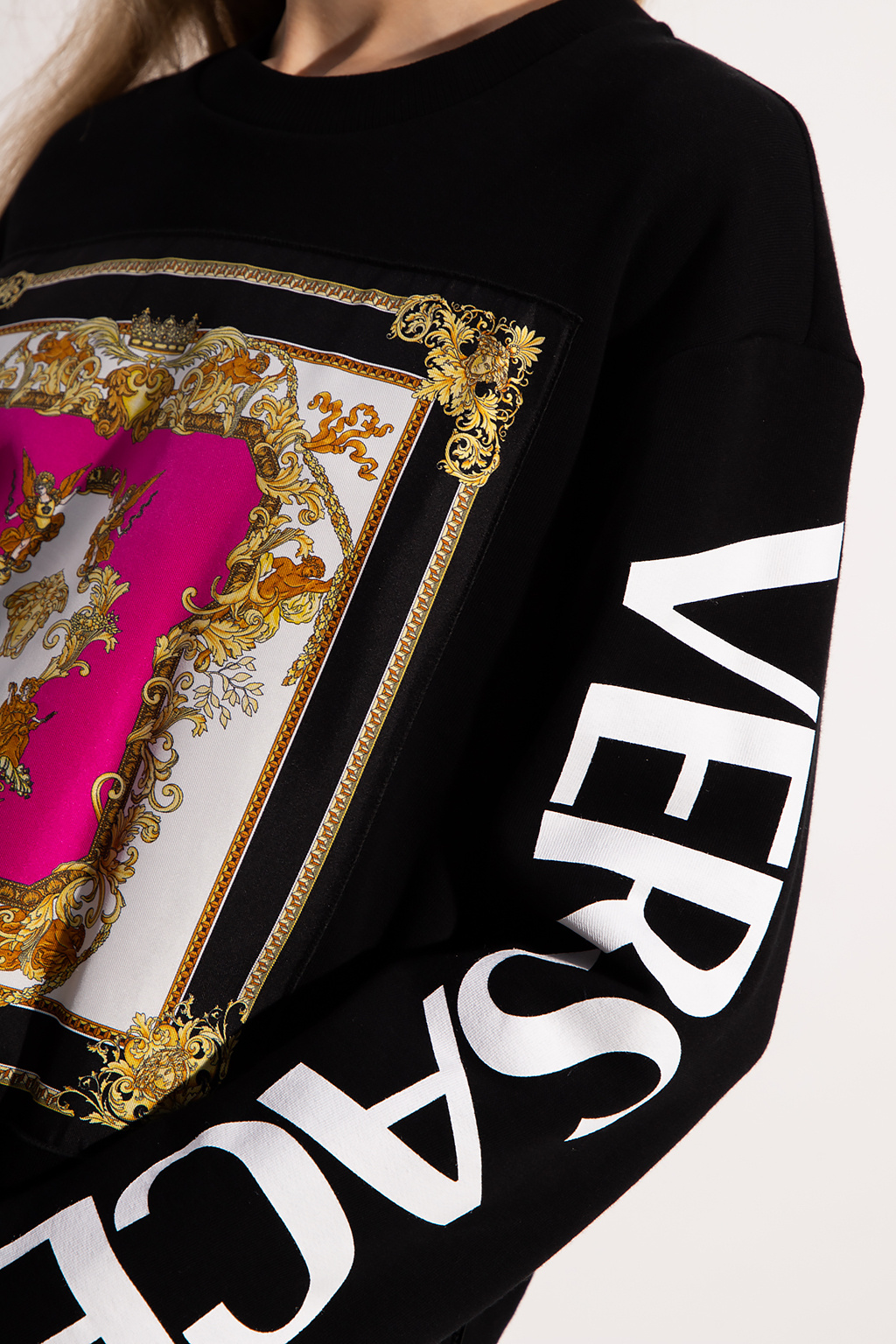 Versace dove logo printed T-shirt