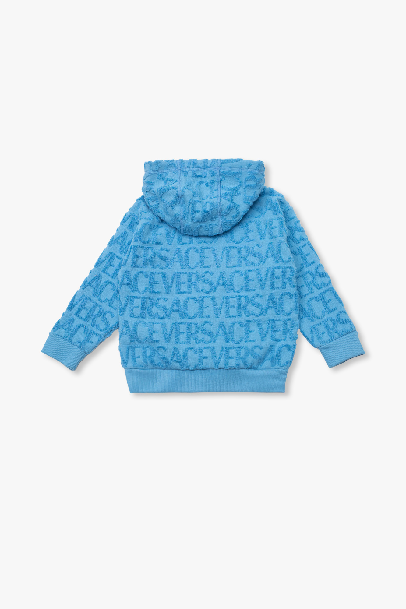 Versace Kids hoodie long-sleeve with logo pattern