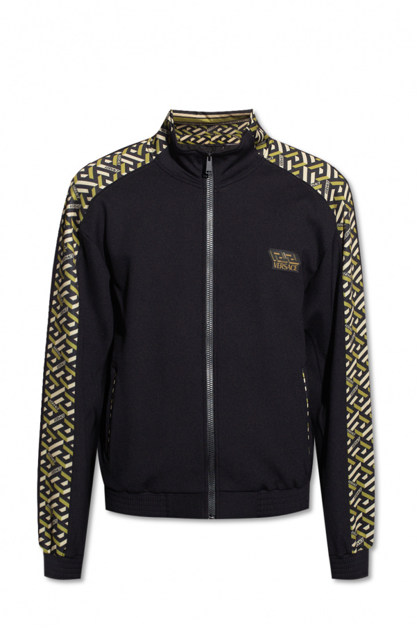 Versace Kenzo logo print crew neck sweatshirt