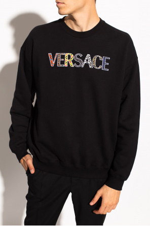 Versace Calvin Klein Cropped Black Logo T-shirt