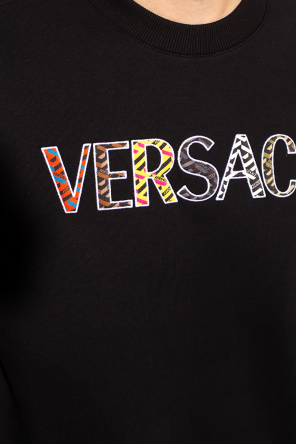 Versace Calvin Klein Cropped Black Logo T-shirt