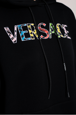 Versace Motel Kurzes T-Shirt mit Drachen-Print