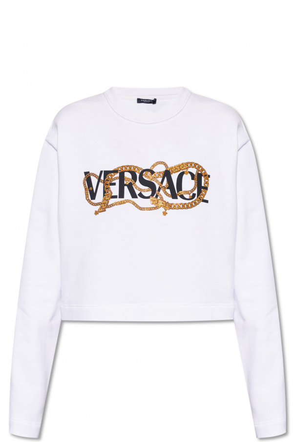 Versace boys sweatshirt with decorative appliqué