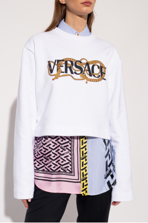 Versace boys sweatshirt with decorative appliqué
