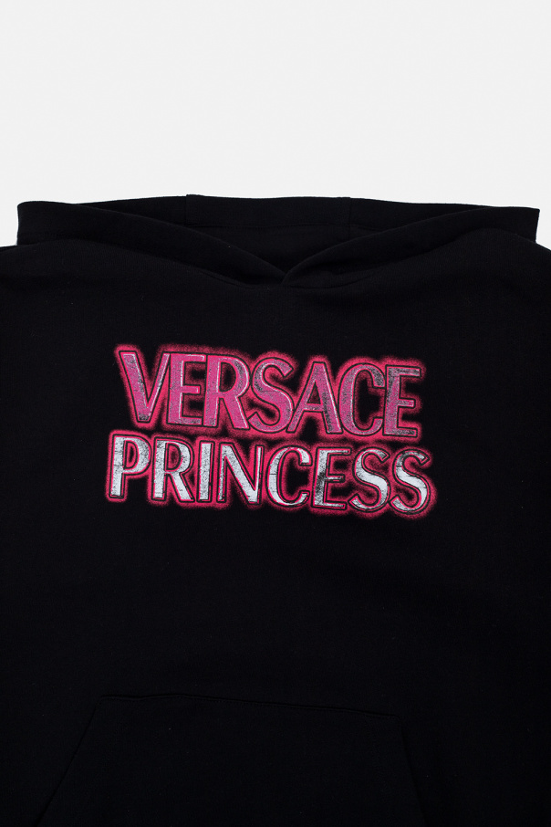 Versace Kids Printed Girl hoodie