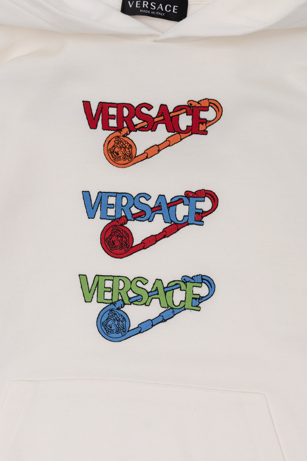 Versace Kids Zadig&Voltaire slogan print sweatshirt