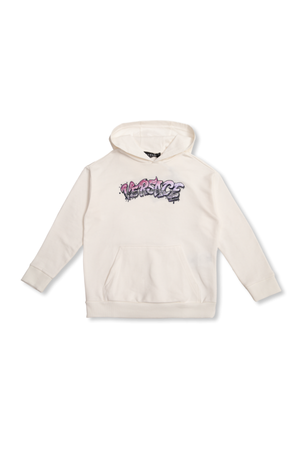 Cotton hoodie od Versace Kids