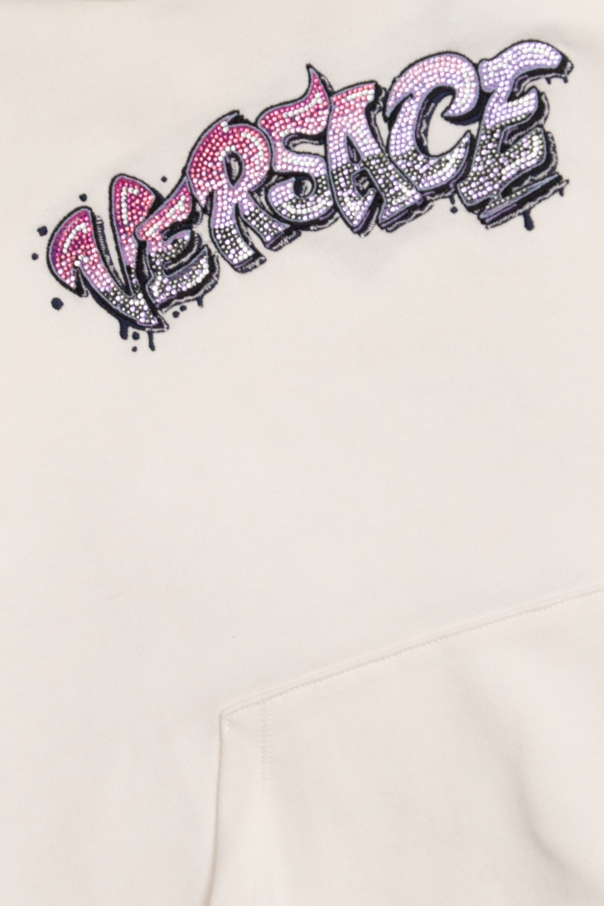Versace Kids Bawełniana bluza z kapturem