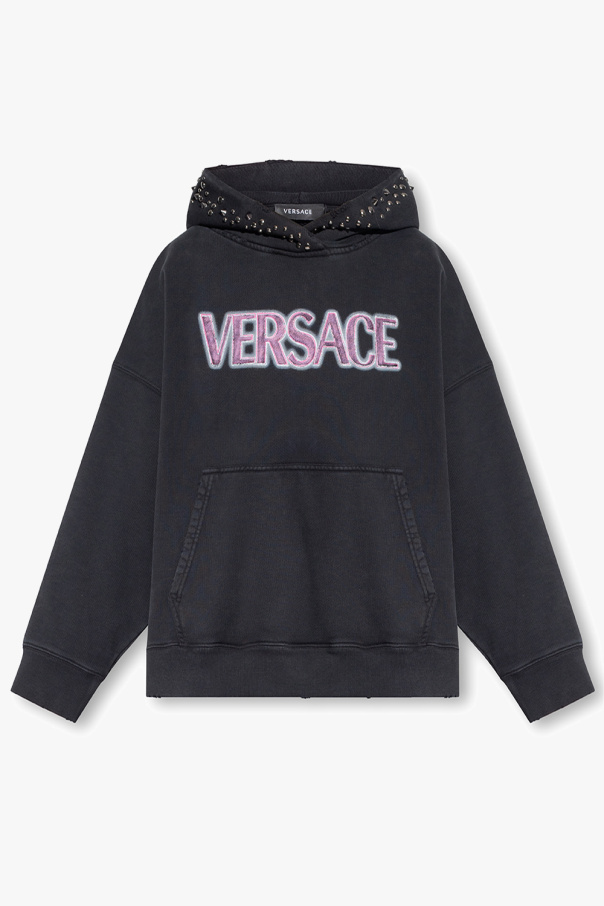 Versace Dsquared2 embroidered peak-lapel jacket