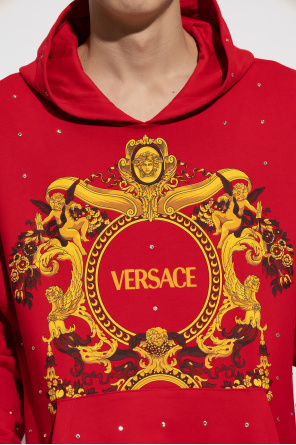 Versace Essentials Embroidered Hoodie" Gr