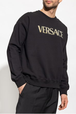 Versace sweatshirt Ribbed with logo