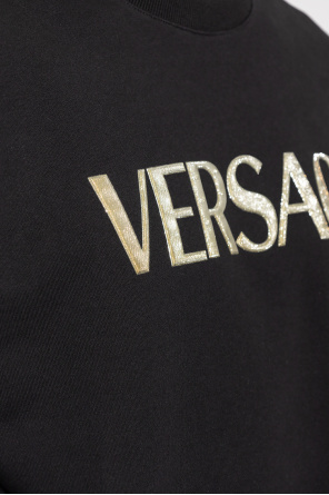 Versace sweatshirt Ribbed with logo