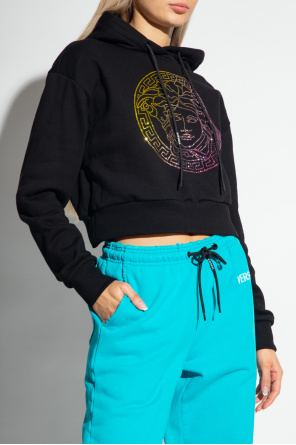 Versace Embellished bunt hoodie
