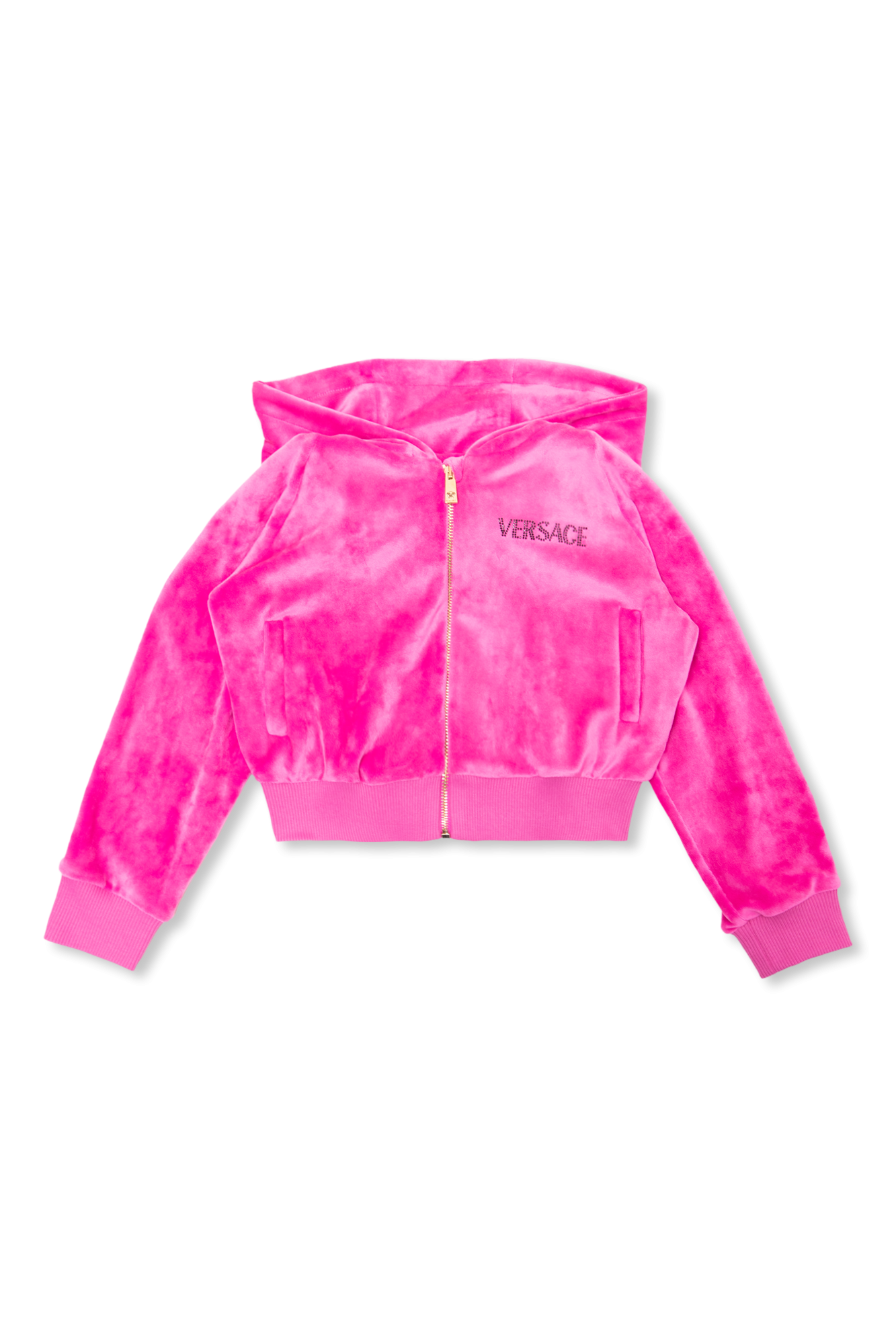 Versace Kids Velvet hoodie