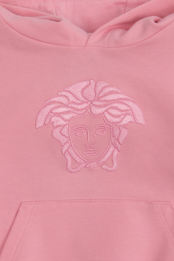 Versace Kids hoodie przodu with Medusa head