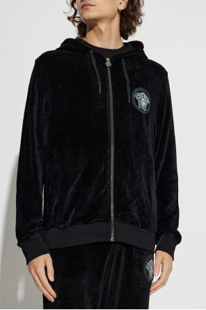 Versace Velvet sweatshirt with a shimmering applique