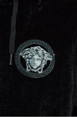Versace Velvet sweatshirt with a shimmering applique