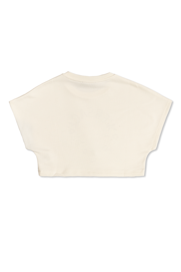 Versace Kids T-shirt z ażurowym logo
