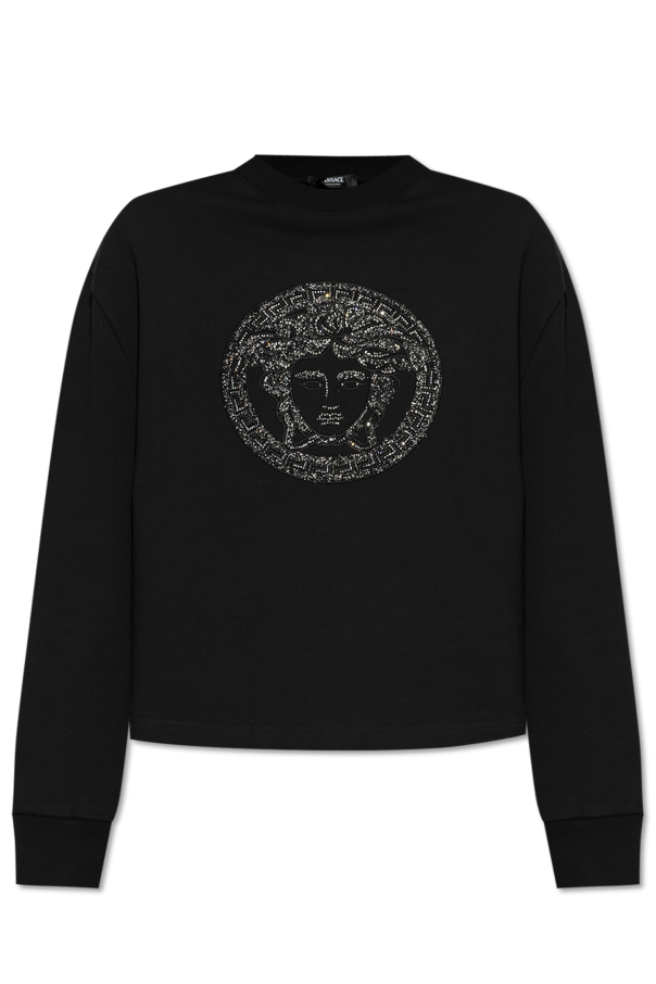 Versace Sweatshirt with shimmering crystals