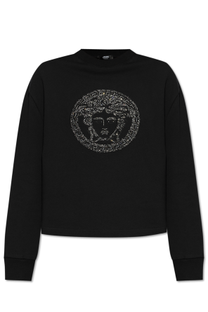 Sweatshirt with shimmering crystals