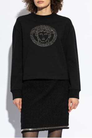 Versace Sweatshirt with shimmering crystals