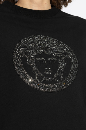 Versace Sweatshirt with shimmering crystals