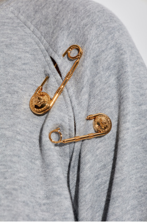 Versace Sweatshirt with decorative safety pins