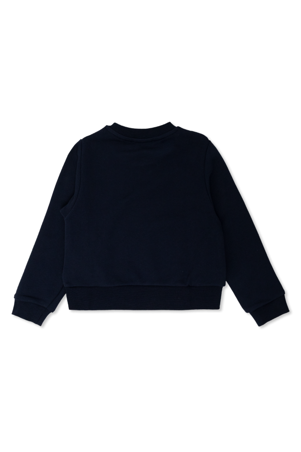Versace Kids Bluza  z połyskującym nadrukiem