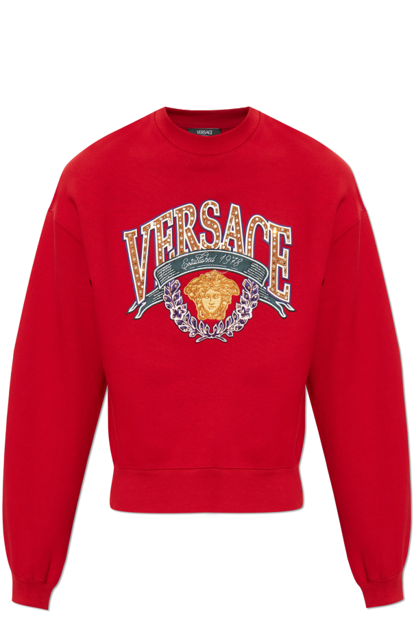 Sweatshirt with shimmering sequins od Versace