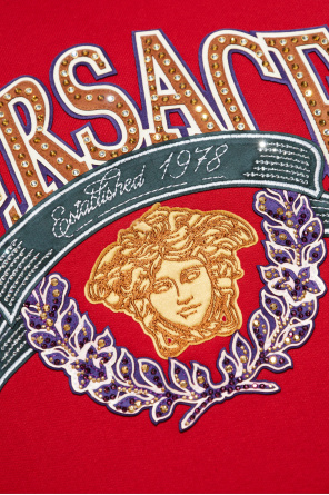 Versace Sudadera con lentejuelas brillantes