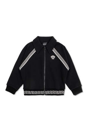 Sweatshirt with stitched logo