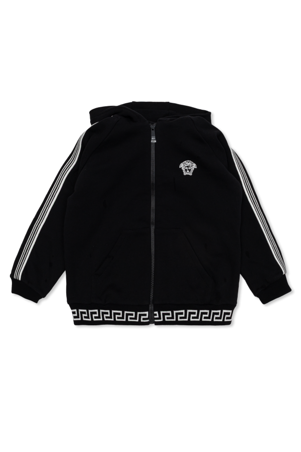 Zipped sweatshirt with Medusa head od Versace Kids