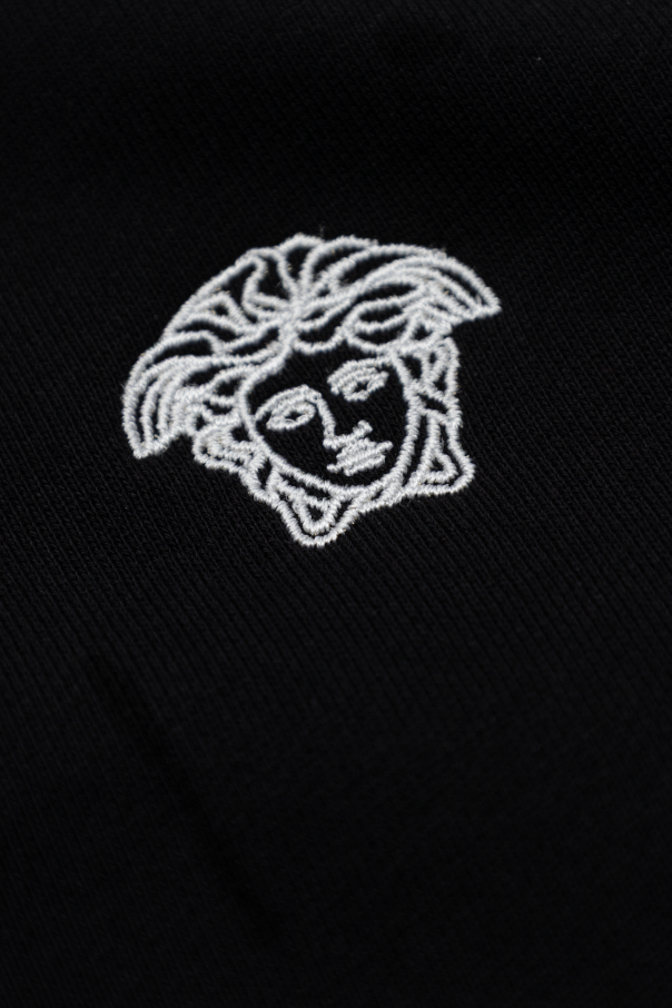 Versace Kids Zip-up hoodie with Medusa head