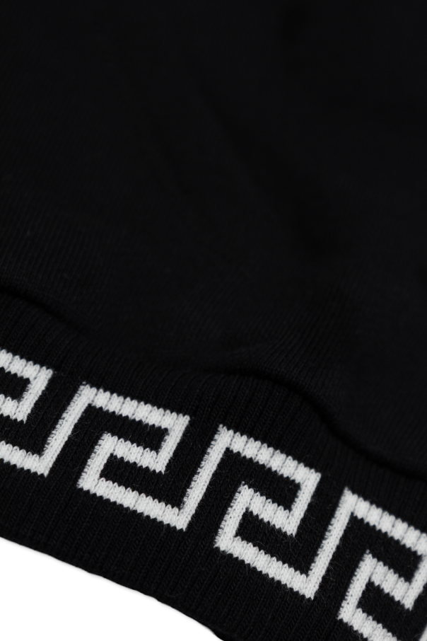 Versace Kids Zip-up hoodie with Medusa head