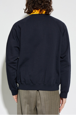 Versace Cotton polo shirt with embroidered logo