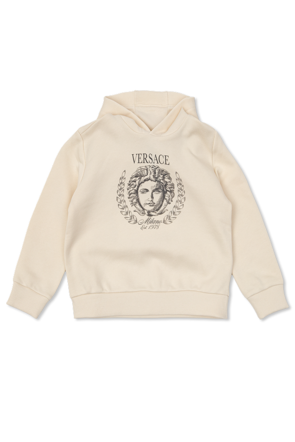 Cotton hoodie od Versace Kids