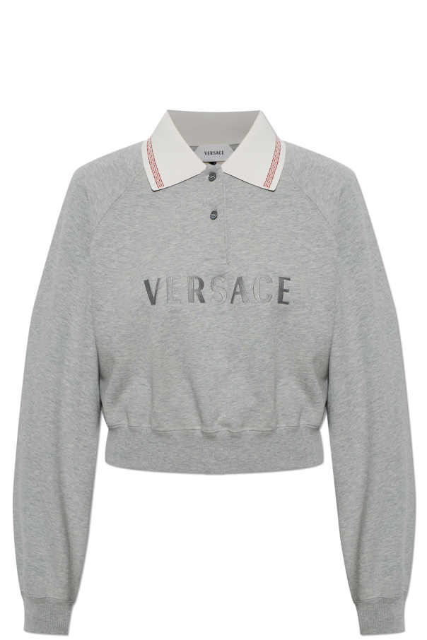 Polo with embroidered logo od Versace