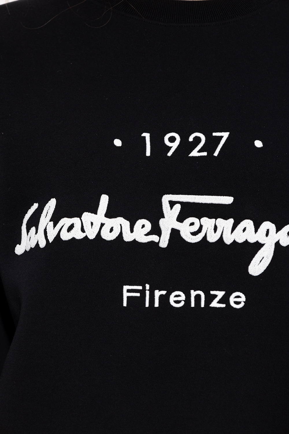 Ferragamo 1927 Signature Sweatshirt Black - SS22 Men's - US