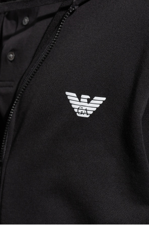 Emporio original Armani Emporio original Armani logo-print high-neck sport jacket