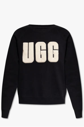 UGG Kids logo-print high-shine ankle boots Schwarz