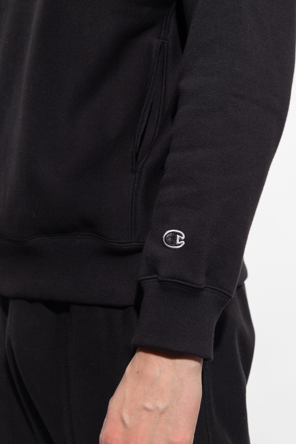 Champion Hoodie with logo patch