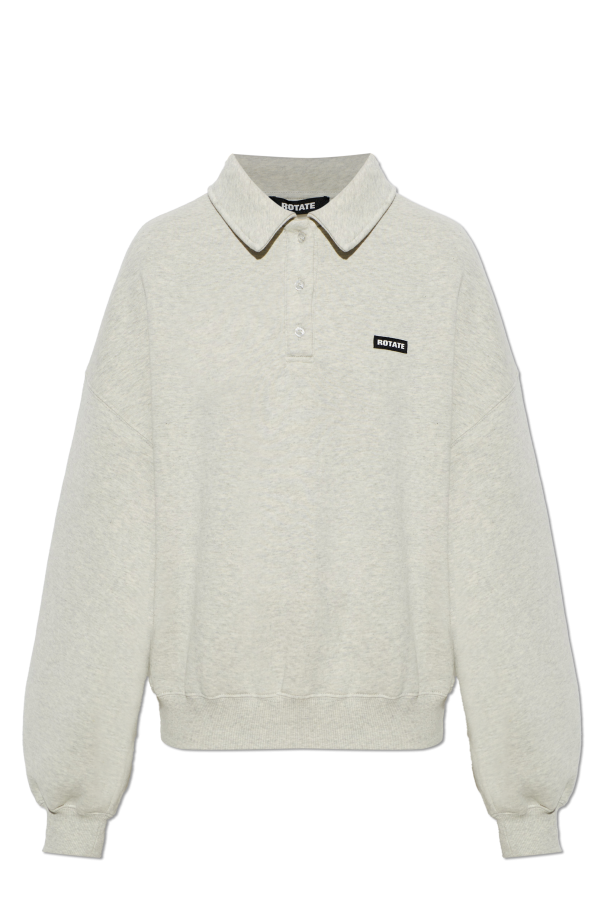 Polo shirt with logo patch od ROTATE