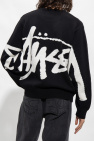 Stussy BLACK Sweater with logo