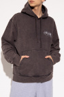 Stussy BLACK Logo-printed hoodie