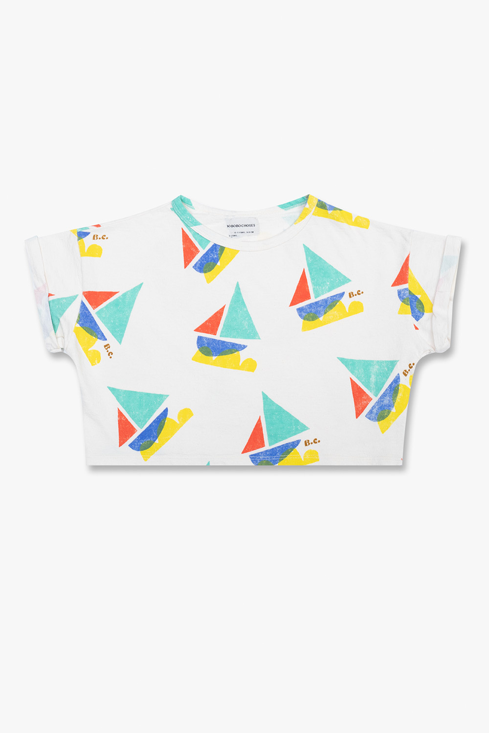 Bobo Choses Patterned cropped T-shirt