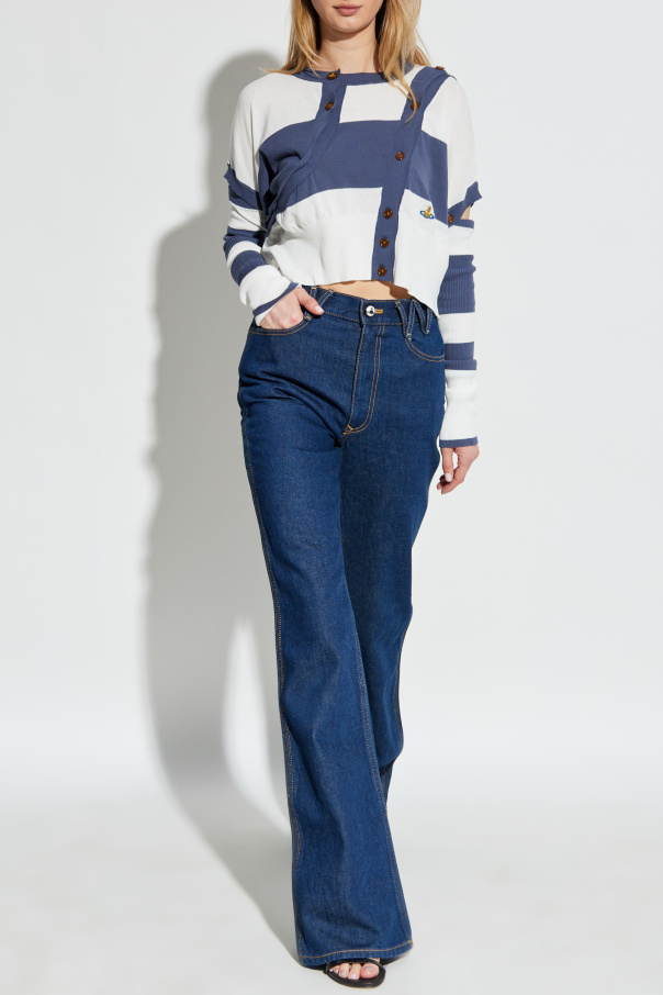 Vivienne Westwood Cardigan mit abnehmbaren Ärmeln